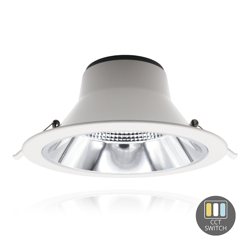 LED Downlight Ø195 – Aurora 20W – CCT-Switch – 115 lm/W – Helder Wit