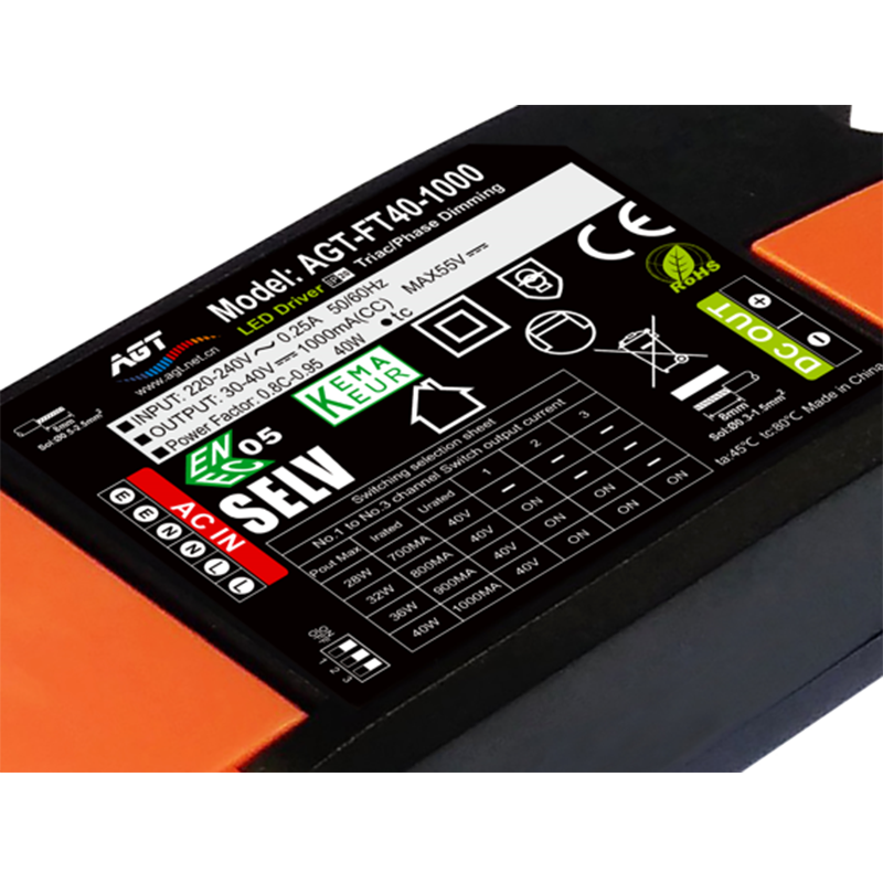 AGT CONSTANT CURRENT DIMBAAR DRIVER 700-1000mA 40 WATT MDRLED®