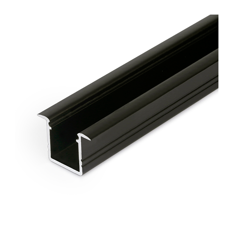 PROFIEL INBOUW SLIM 10MM ZWART 2M MDRLED®