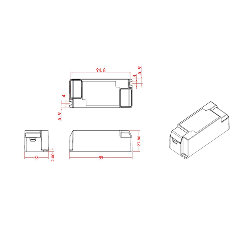 STEROWNIK LEDTU ŚCIEMNIANY 300mA DO SIA I ORTHO 12W MDRLED