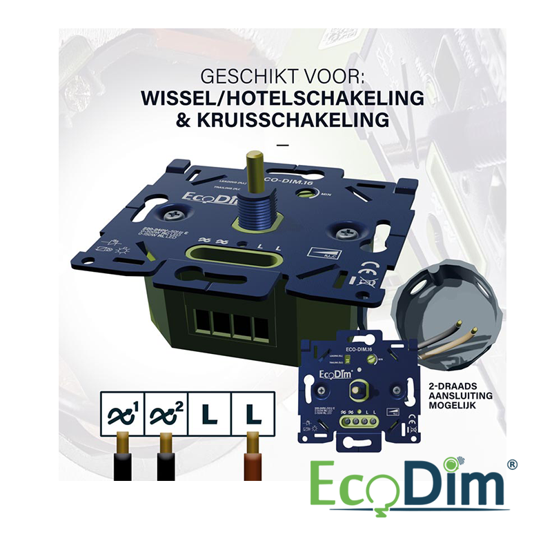 LED DIMMER UNIVERSEEL | 0-300W | FASE AAN- EN AFSNIJDING (RLC)