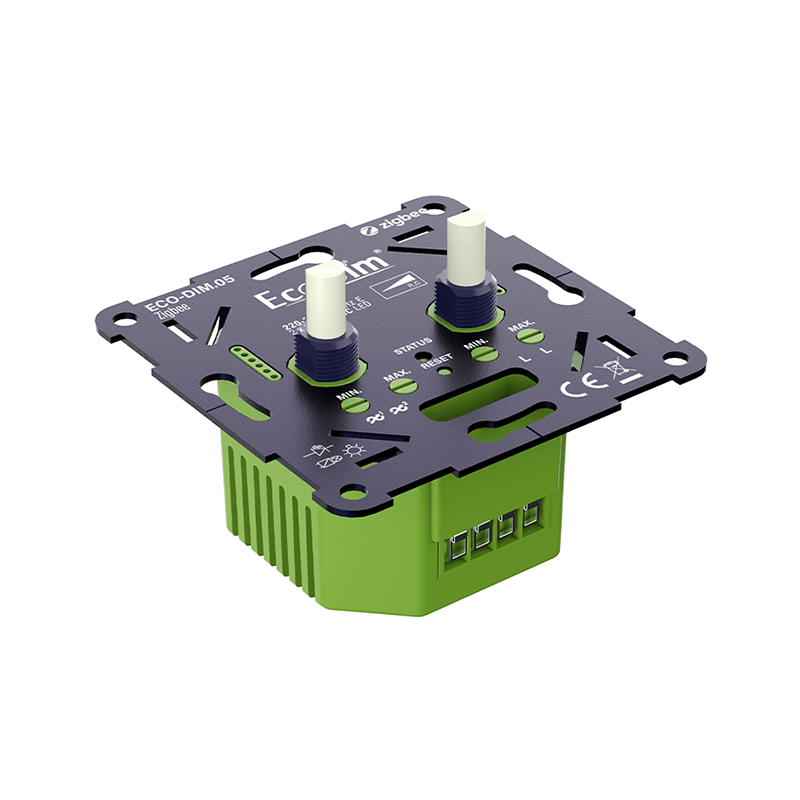 ZIGBEE LED DIMMER DUO 2x 0-100W PHASENABSCHNITT (RC) ECO-DIM.05-ZIGBEE MDRLED®