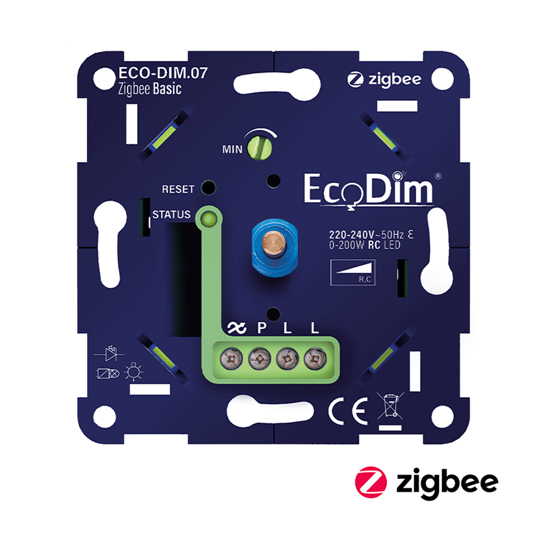 Led dimmer Zigbee Basic Druk/draai 0-200W ECO-DIM.07-ZIGBEE-BASIC MDRLED®