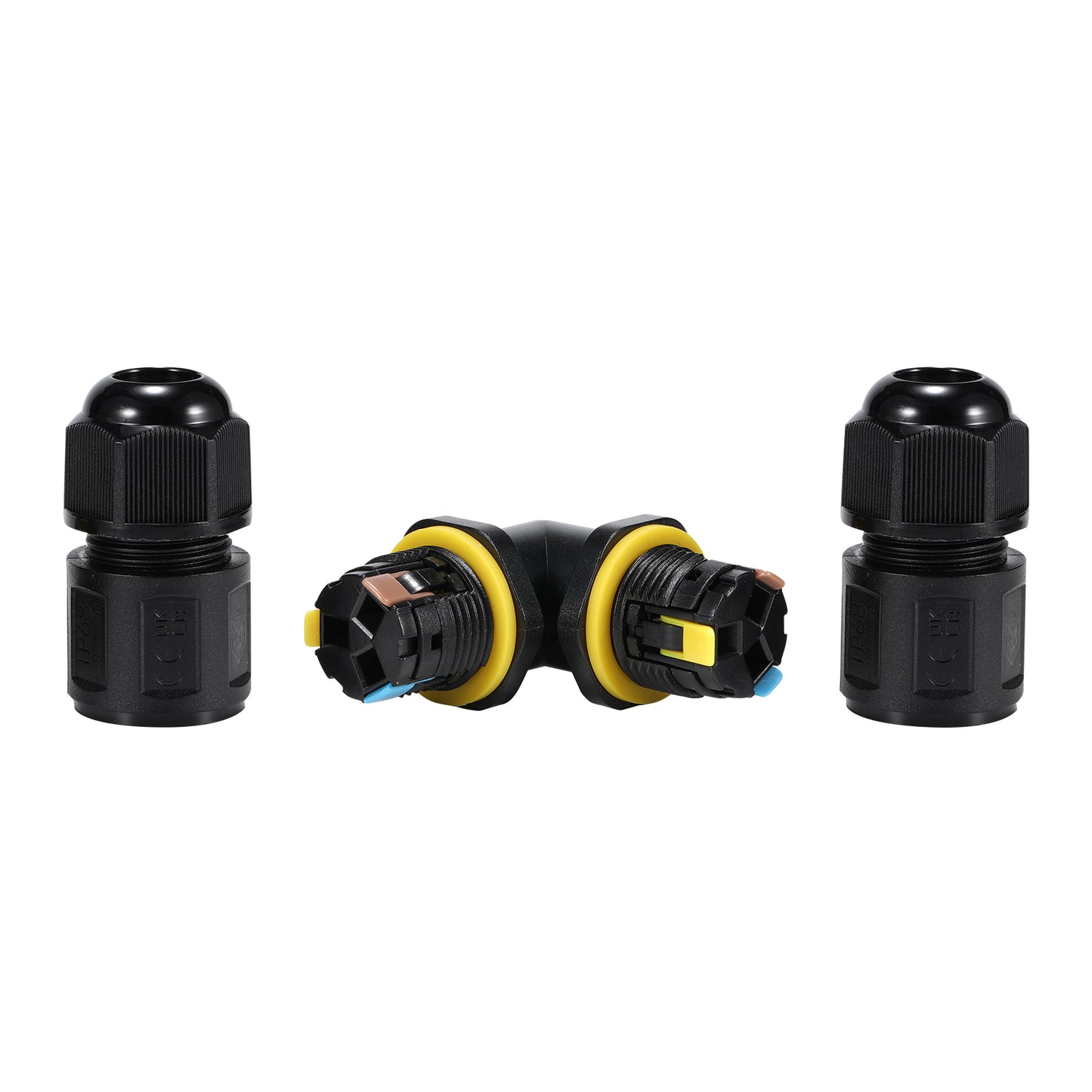 L Quick Waterproof Connector – 3-Pins  IP68  4–11mm  450V  24A