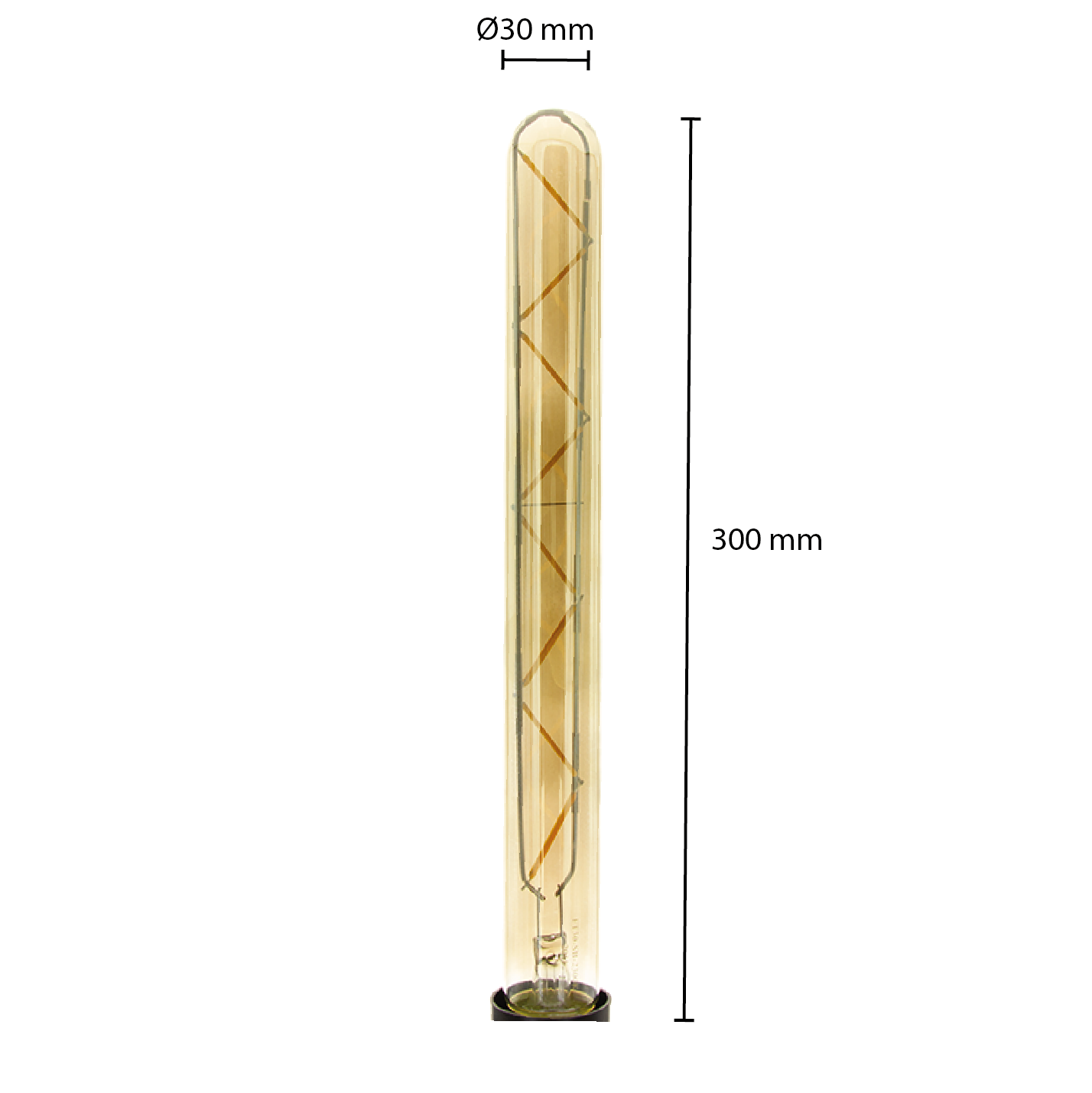 LED FILAMENT E27 TUBULAR SMOKE 2300K MDRLED®