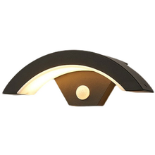 WANDLEUCHTE 12W MIT SENSOR IP65 GRAU 3000K MDRLED®