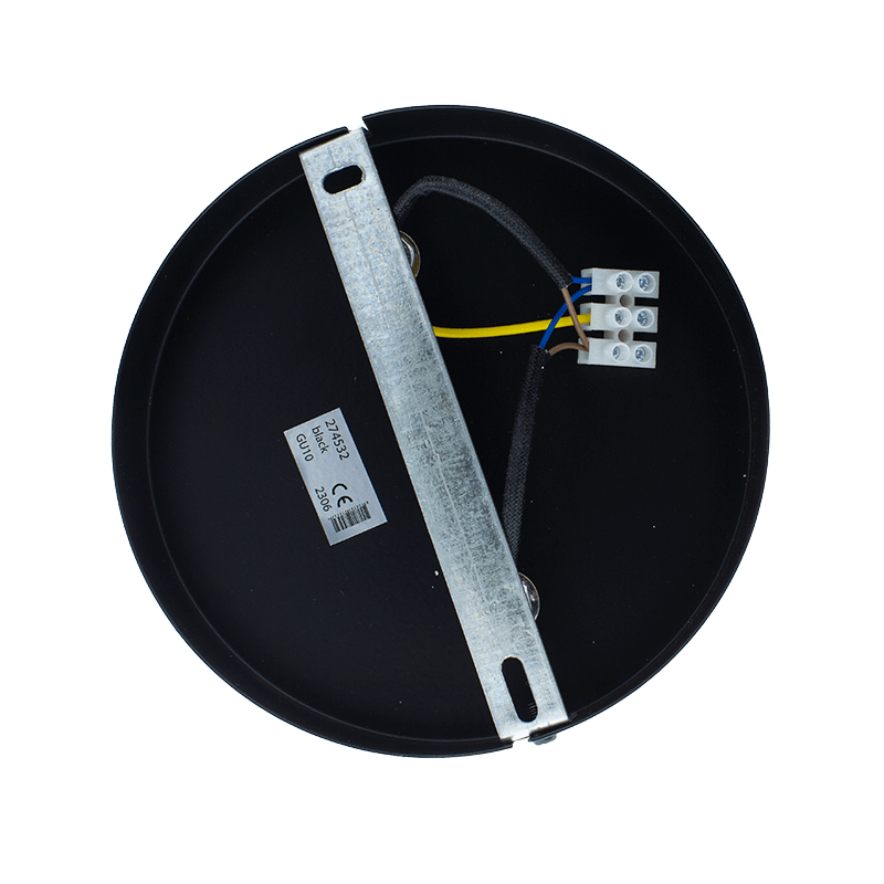 PLAFONDARMATUUR VOOR 2X GU10 ZWART MDR LED®
