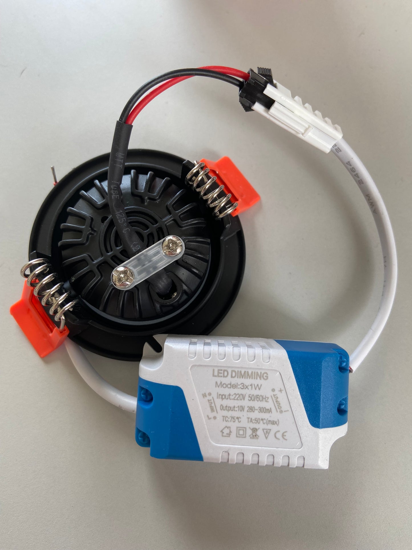 Reflektor LED MINI Power LED firmy MDRLED® – Mocny reflektor LED COB o mocy 3 W, 2700 K, matowa czerń, Ø55 mm