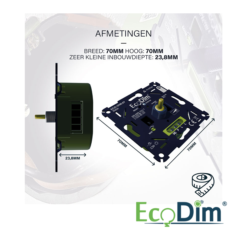 LED DIMMER | MATTER | DRUK/DRAAI | 0-250W (RLC)
