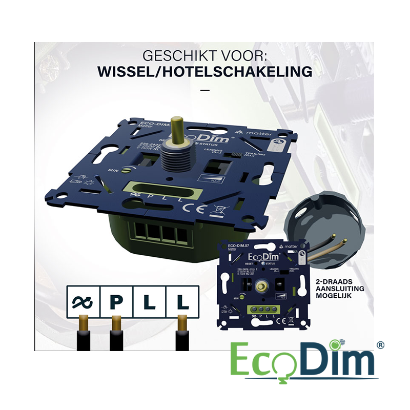 LED DIMMER | MATTER | DRUK/DRAAI | 0-250W (RLC)