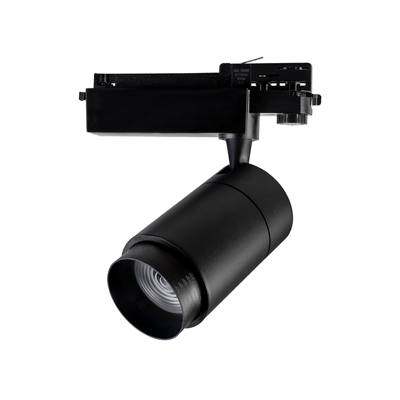 3-Fase Railspot 30W Zwart Zoombaar 15°–60° Dimbaar CRI>82 4000K=