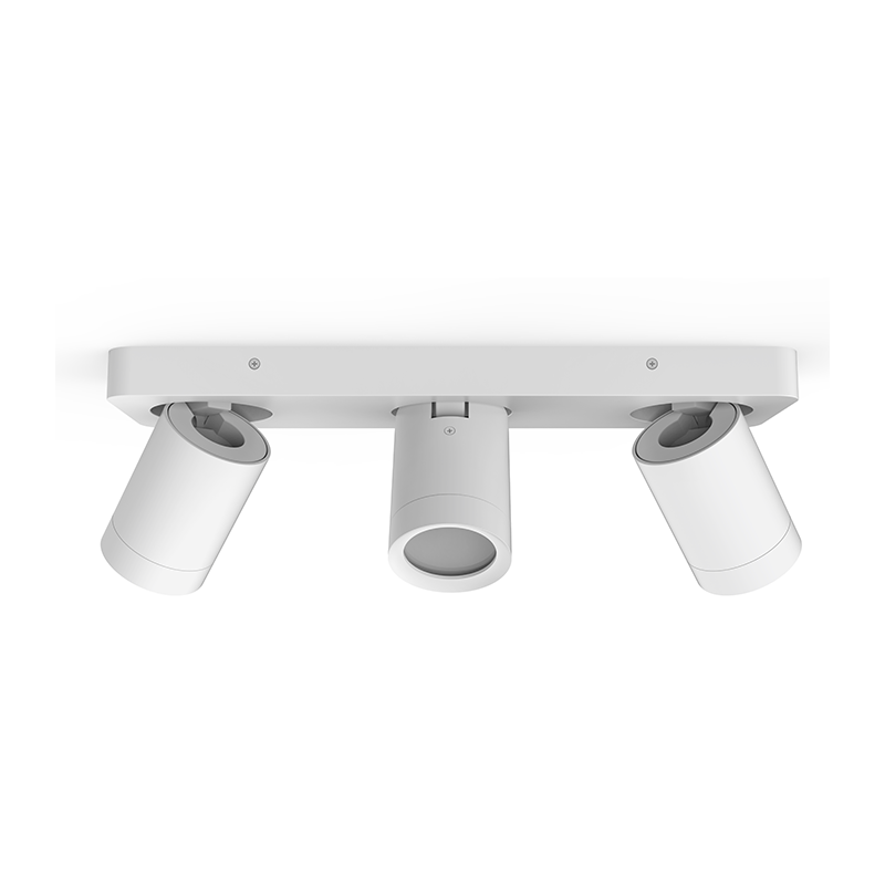 Plafondarmatuur LUNA Rechthoek 3x GU10 Mat Wit IP44