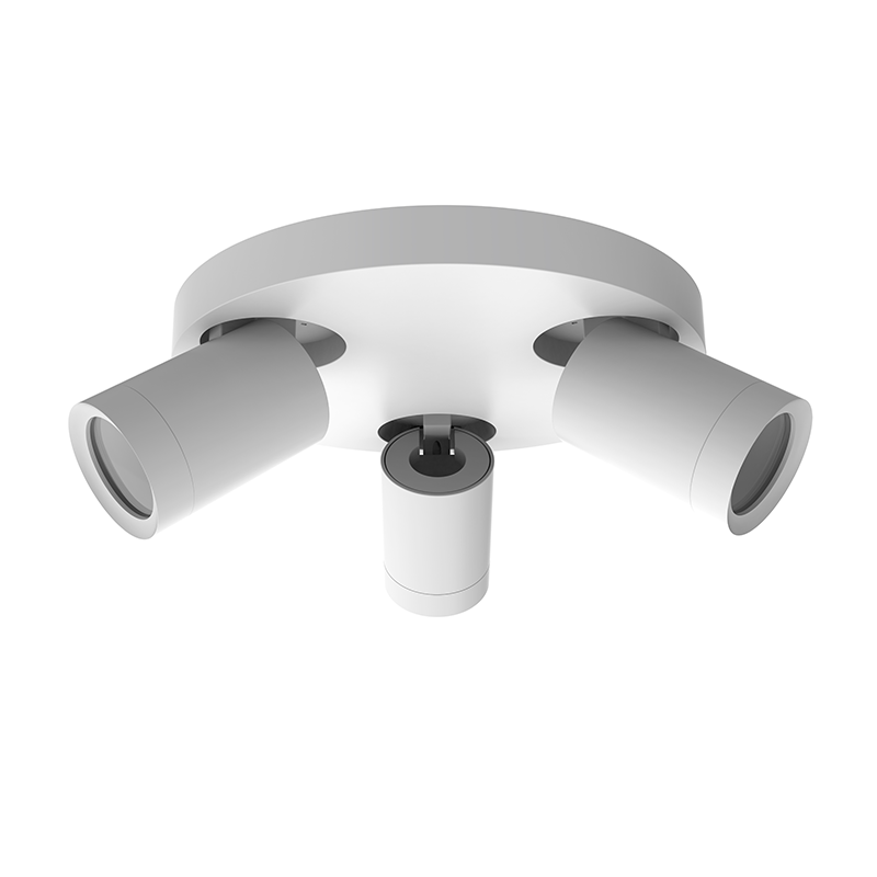 Plafondarmatuur Luna | Rond | 3x GU10 | Wit