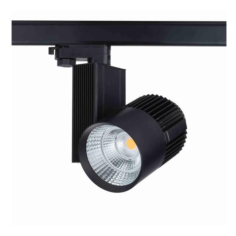 3-PHASEN-SCHIENENSTRAHLER 50W CRI>95 SCHWARZ 3000K 4000K MDRLED®