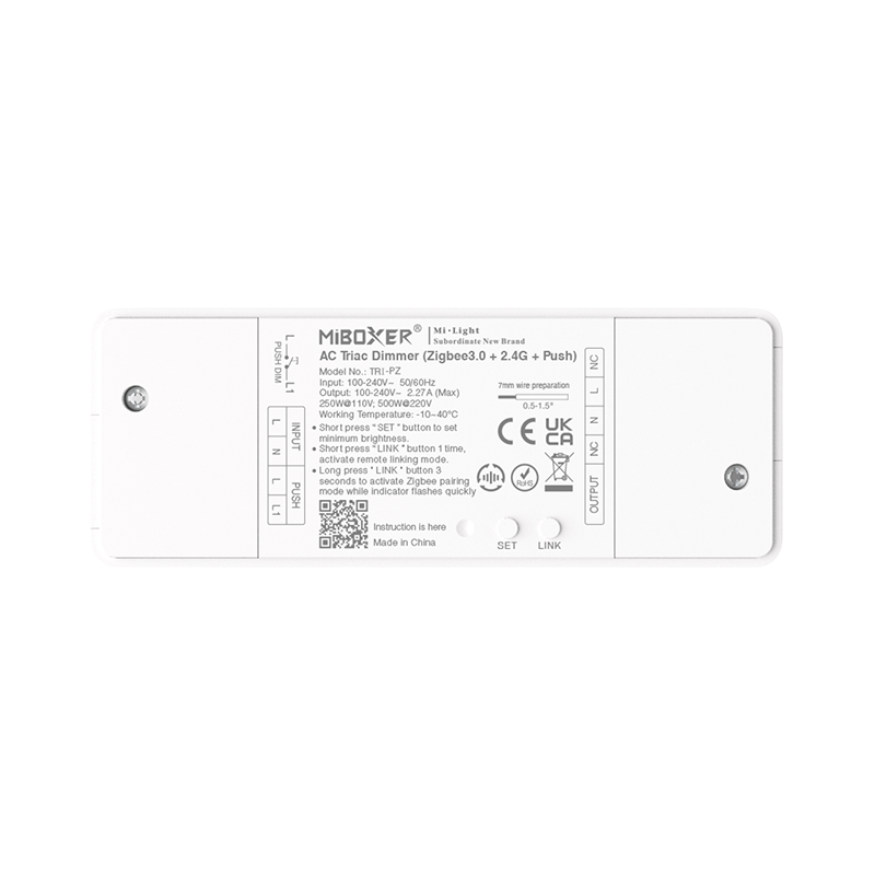 Mi-Light TRIAC Dimmer Module – Zigbee 3.0 + RF + Push – 500W