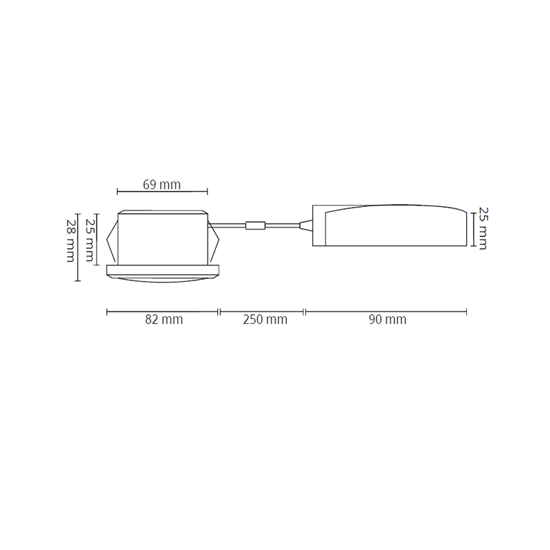LED INBOUWSPOT VARDA SLIM-FIT 5W DIM WIT