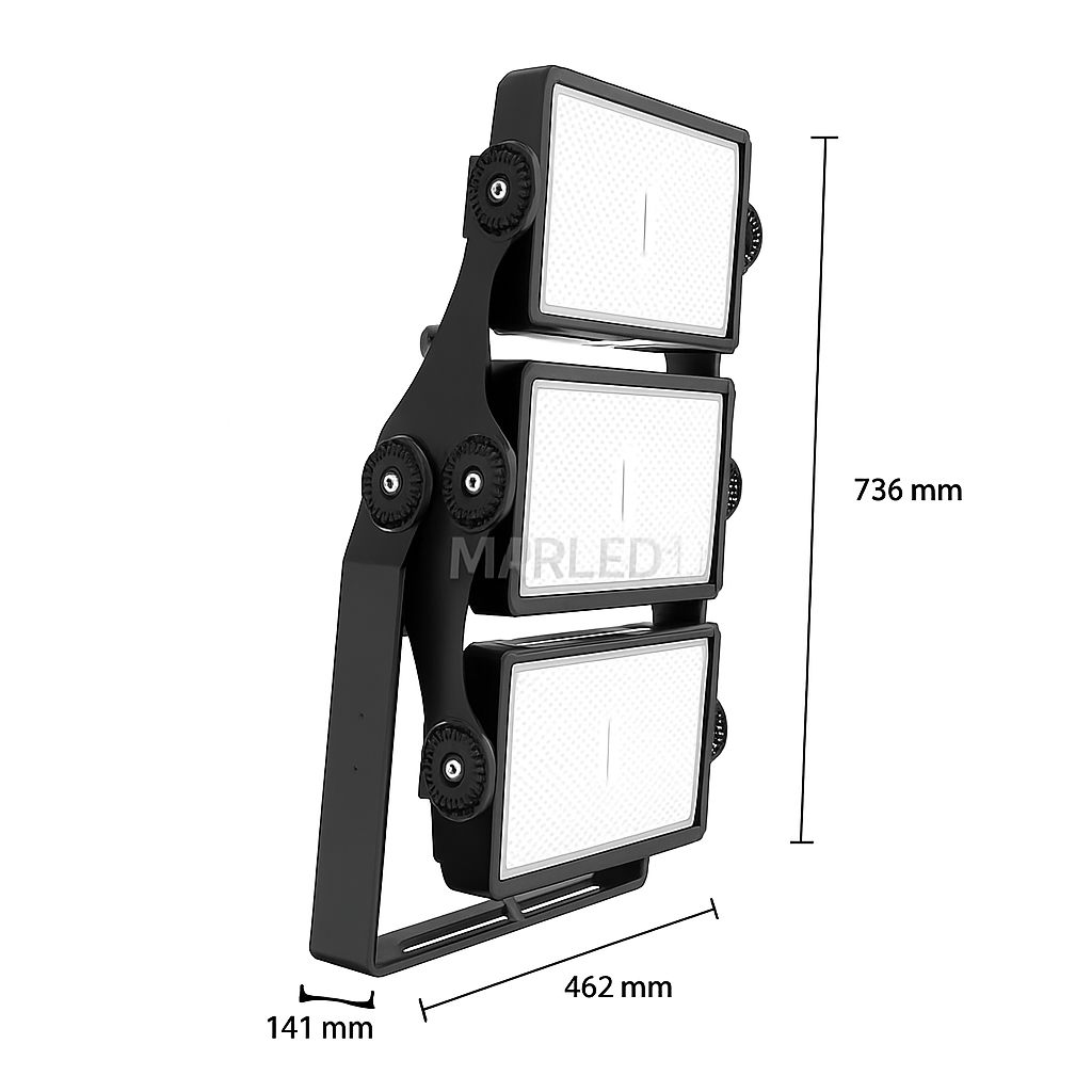 OŚWIETLENIE TERENOWE LED IP66 750W 5500K MDRLED®