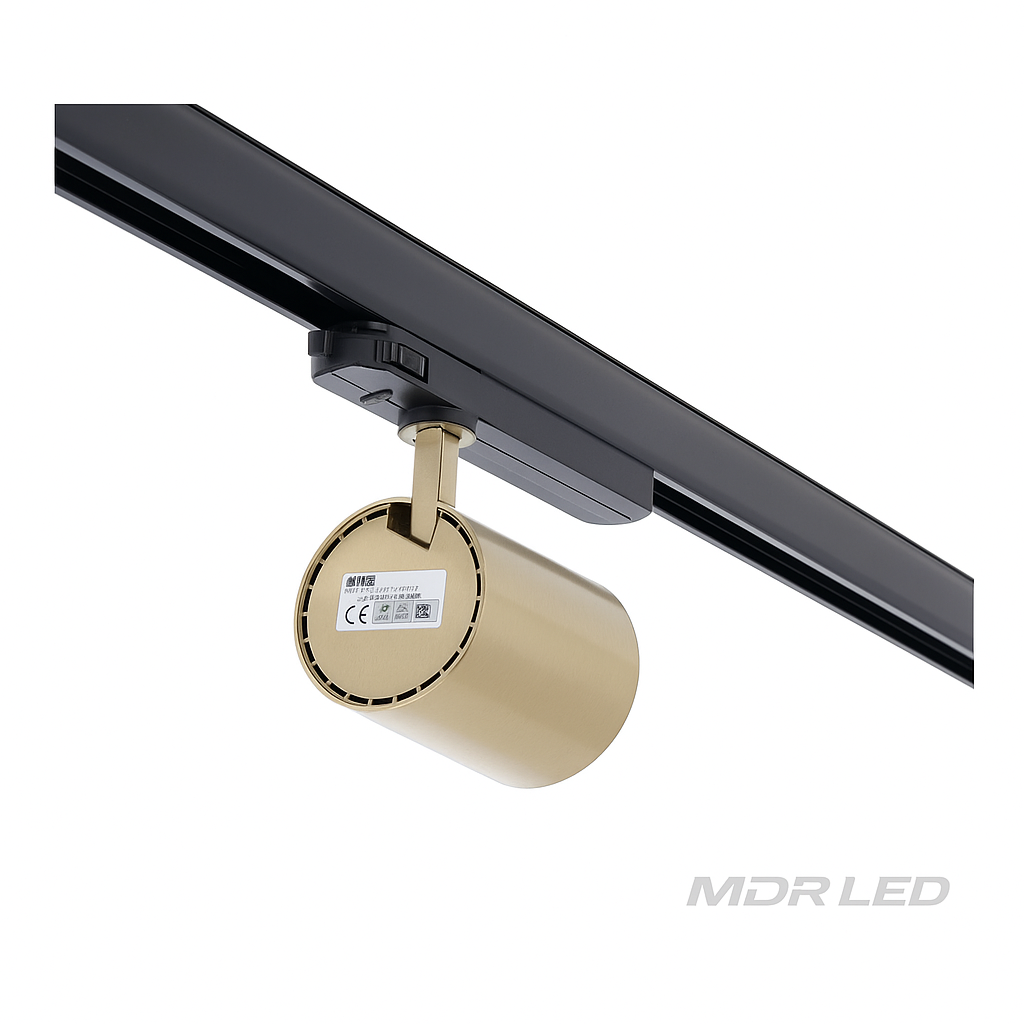 3-Fase Railspot Messing 10W–30W Dimbaar CCT Switch MDRLED® Actie