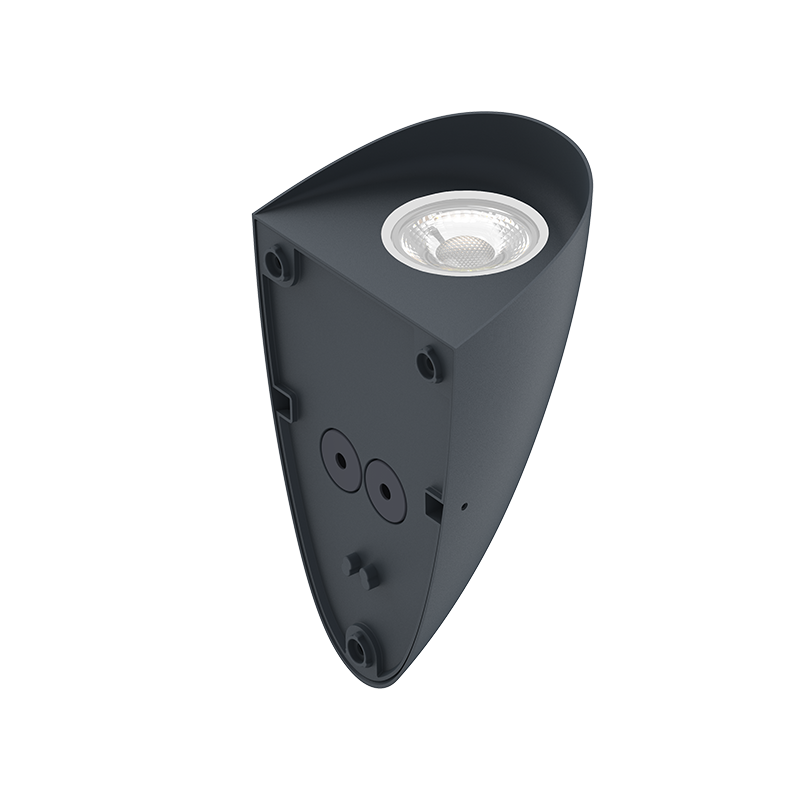 LAMPA ŚCIENNA ANTRACYTOWA 8W BIAŁA Z PRZEŁĄCZNIKIEM ŚCIEMNIAJĄCYM MDRLED®