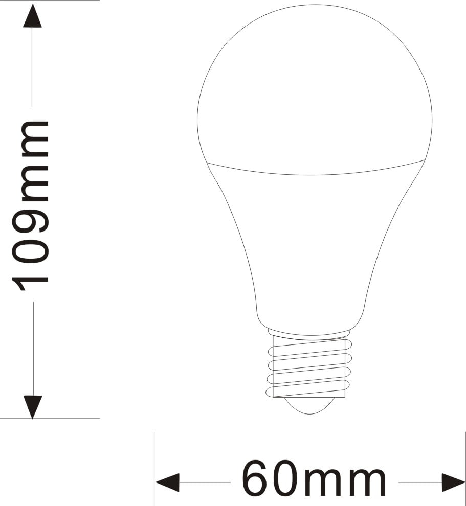 VERHUISFITTING E27 + LED LAMP E27 11W VERHUISLAMP 10 STUKS MDRLED®
