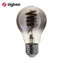 ED-10032 Zigbee LED Filamentlampe dimmbar E27, Birne A60, Smokey 2000K-4000K MDRLED®