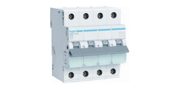 Hager Installatieautomaat | 25A | 3P+N | B-Karakteristiek | MBN625E
