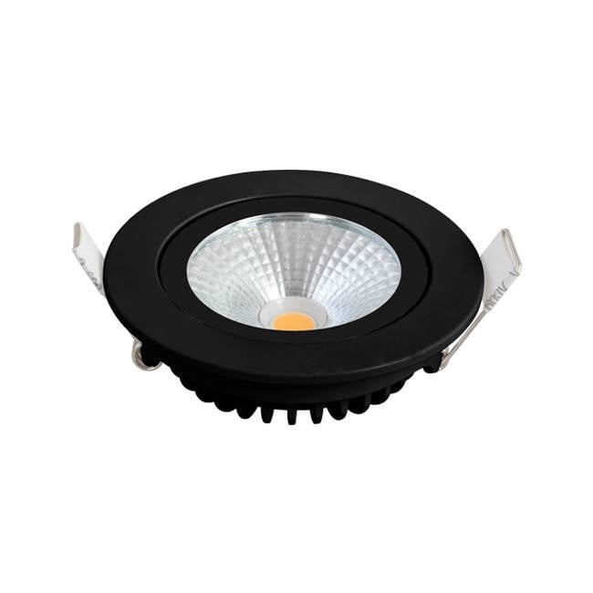 OPRAWA REFLEKTOROWA LED WPUSZCZANA MDRLED SLIM-FIT 5W ŚCIEMNIANA 2200K CZARNY MDRLED®