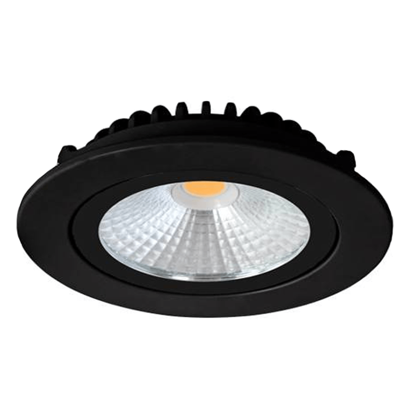 LED INBOUWSPOT MDR SLIM-FIT 5W DIM ZWART Zaagmaat: Ø75-80mm 2200K MDRLED® tijdelijke Actie