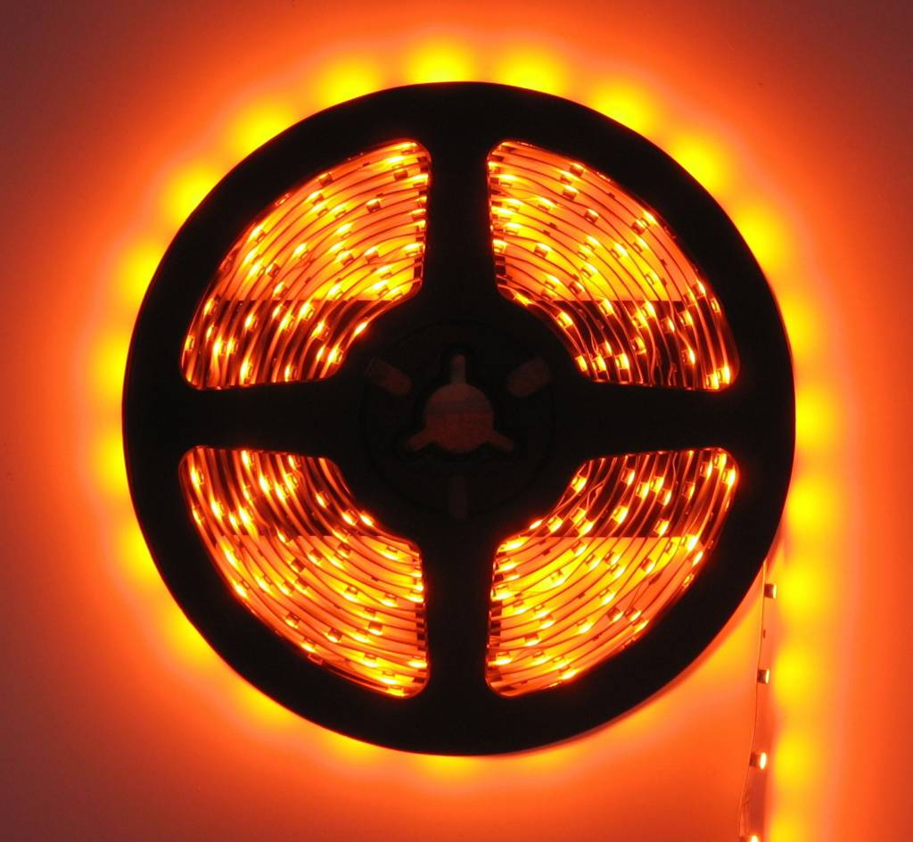 LED Strip Oranje | 12V | SMD5050 | 60 LED/m | IP22 | 5M | MDRLED Premium