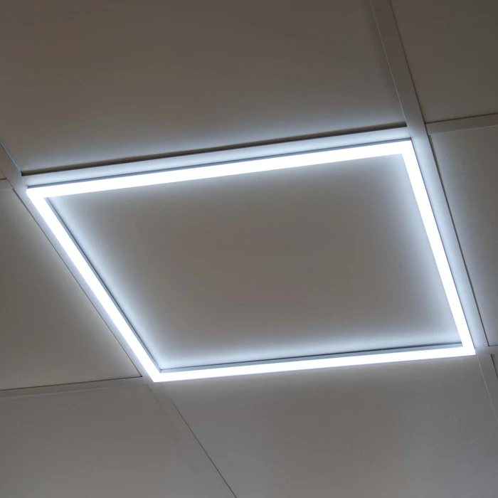 Panel ramowy LED 60×60 cm; Przełącznik CCT Edge Lit 40 W UGR < 23 czarny; MDRLED®