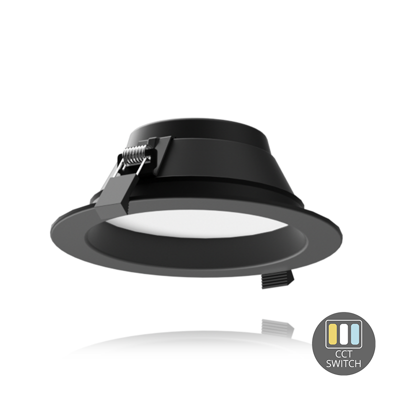 LED DOWNLIGHT | Ginevra| CCT-SWITCH | Ø135 | 13W | ZWART