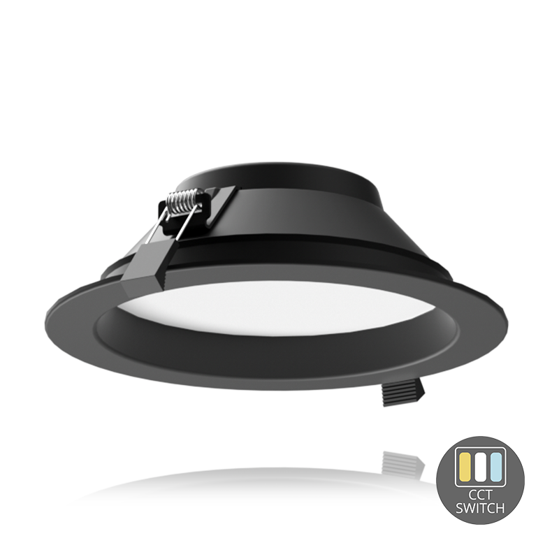 LED DOWNLIGHT | Ginevra| CCT-SWITCH | Ø170 | 13W | ZWART