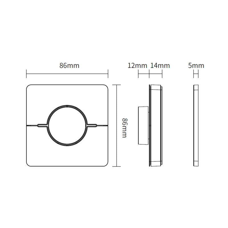 MI-LIGHT AFSTANDSBEDIENING CCT ZWART
