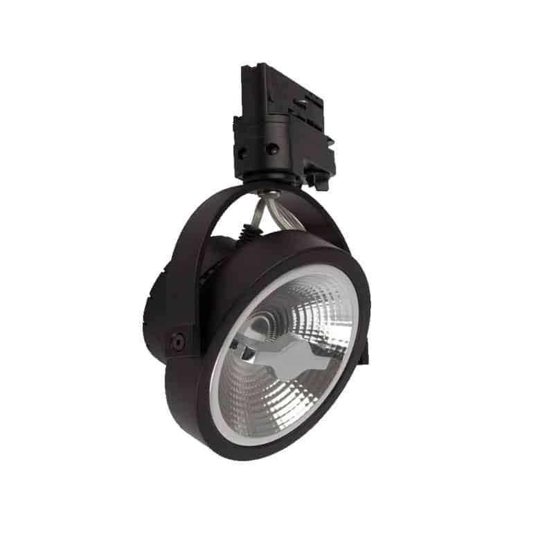LED-Schienenstrahler -DIMMBAR-15 Watt-3-PHASE schwarz 2700K MDRLED®