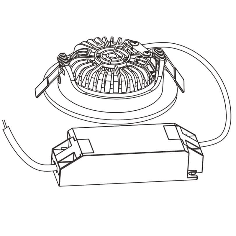 LED-Einbaustrahler Slim-Fit 5W Dimmbar Weiß MDRLED®