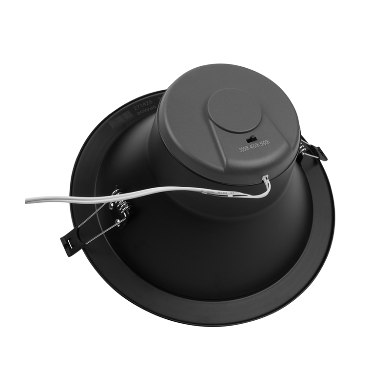 LED Downlight Ø195 – Aurora 19W – Zwart – CCT-Switch – 116 lm/W