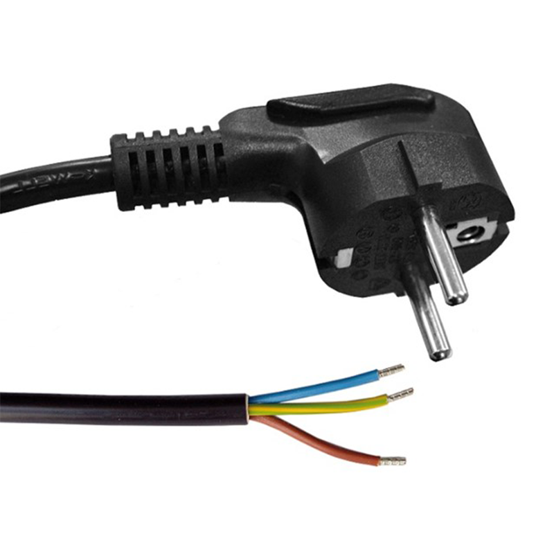 Anschlusskabel 5 Meter Schutzkontaktstecker 3 x 0,75mm² schwarz MDRLED®