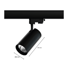 3-PHASEN-SCHIENENSTRAHLER 20W SCHWARZ 3000K,4000K MDRLED®