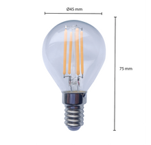 LED-Filament-E14-Kerzenlampe – stimmungsvoll und energieeffizient – 1,6 W, 2100 K MDRLED®