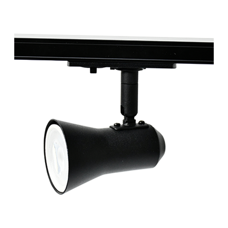 1-PHASEN-SCHIENENLEUCHTE MIT GU10-FASSUNG, SCHWARZ. MDR LED®