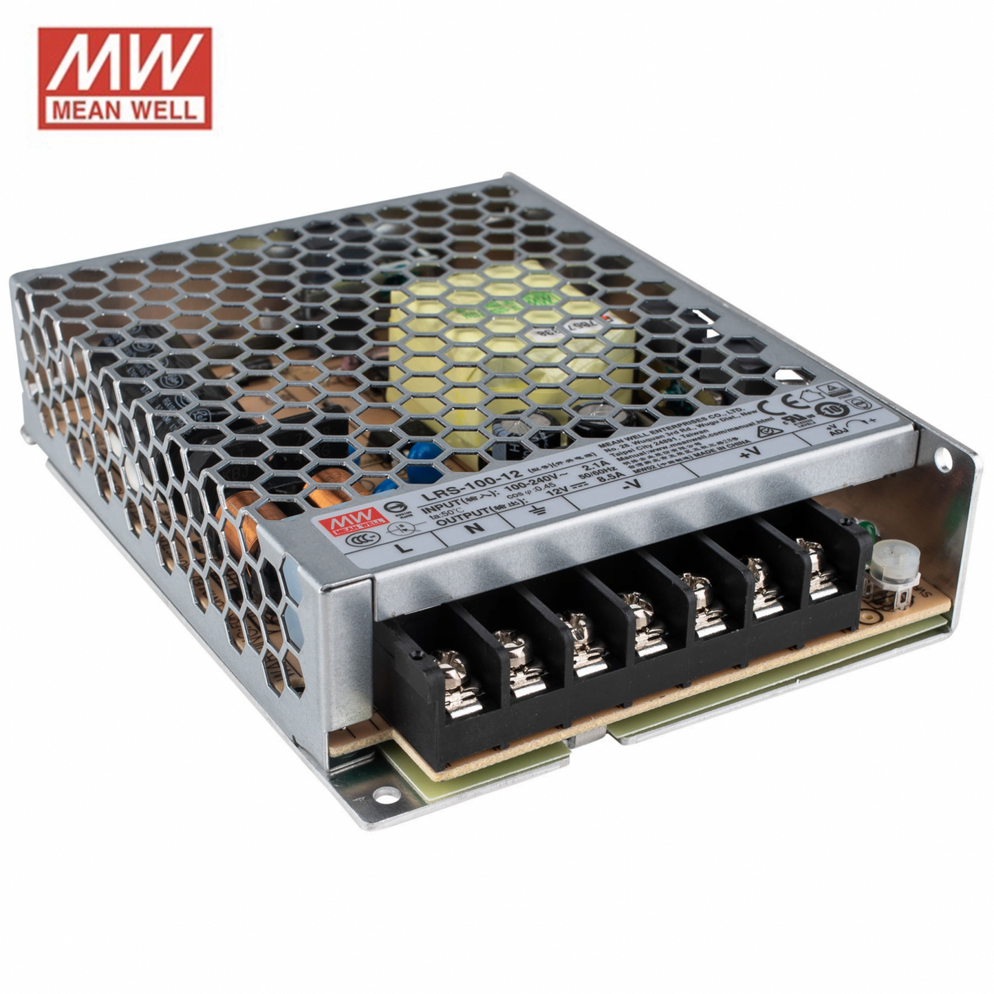 12V MEANWELL STEROWNIK IP20 100W MDRLED®