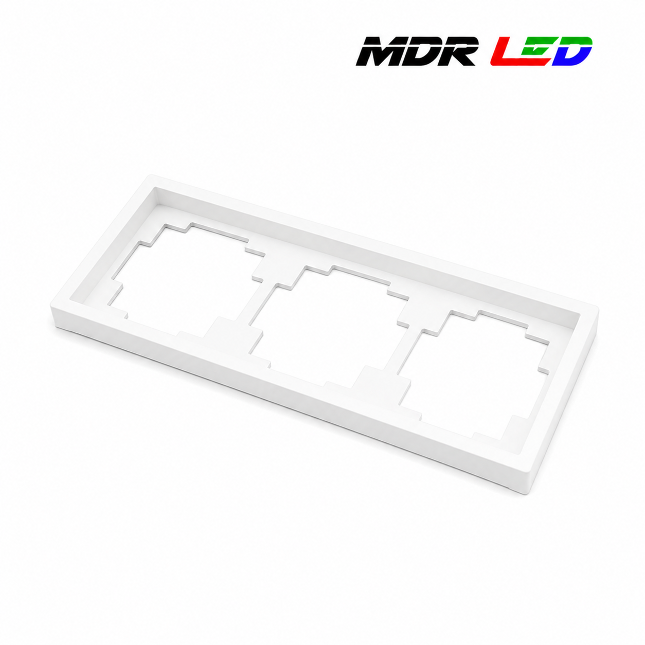Afdekraam Wit/Zwart  1 t/m 4-Voudig MDRLED