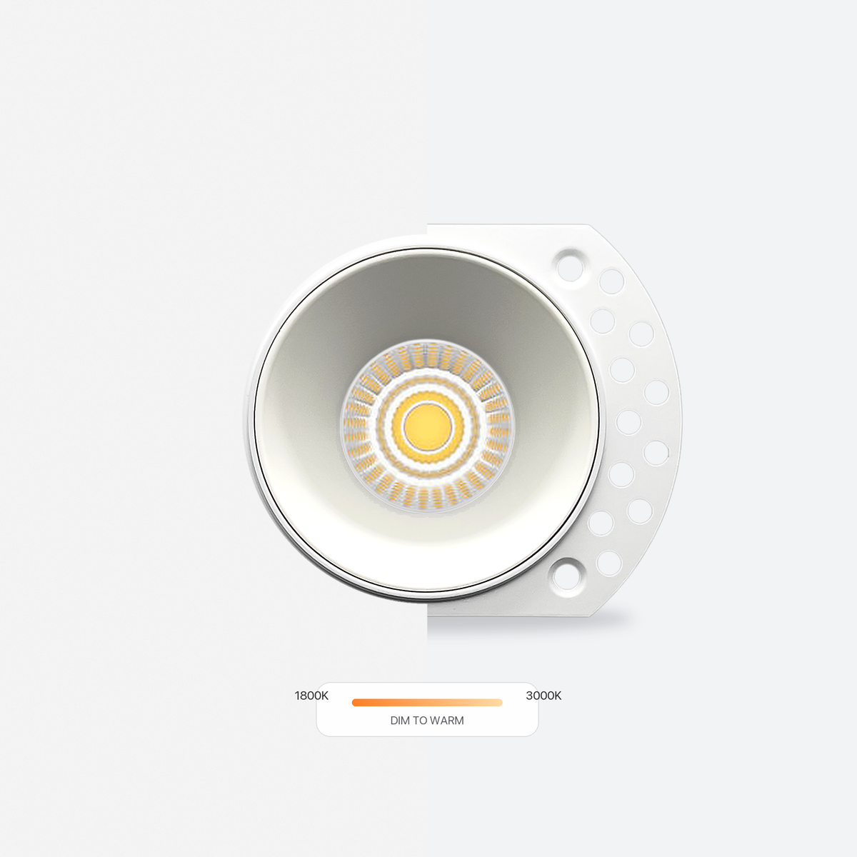 MDRLED® VERSA EDGE Rond | Trimless Inbouwspot | Dim to Warm Incl. MR16 LED Module
