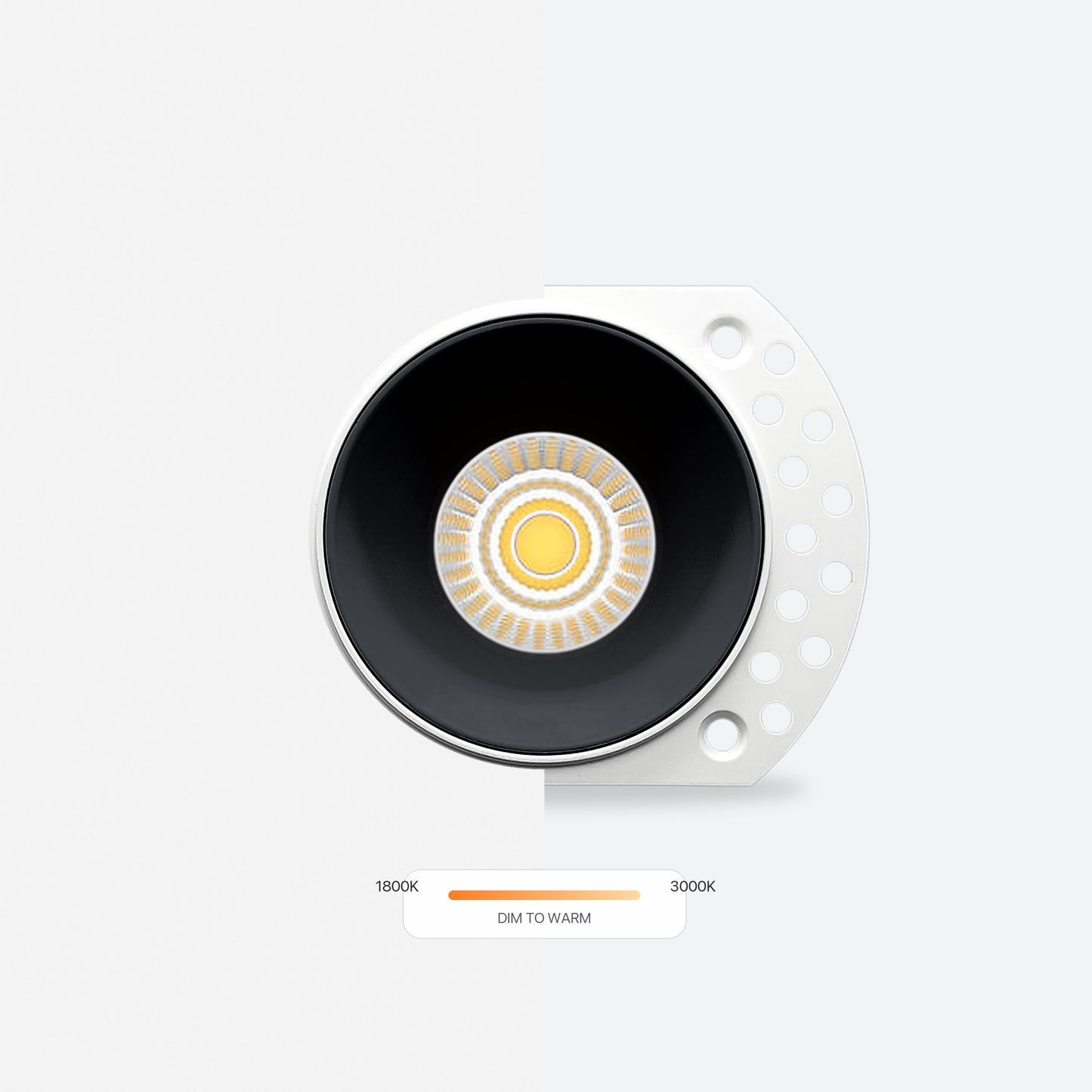MDRLED® VERSA EDGE Rond | Trimless Inbouwspot | Dim to Warm Incl. MR16 LED Module
