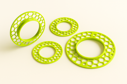 stucframe voor inbouwspots – gatmaat 76 mm, buitenmaat 125 mm