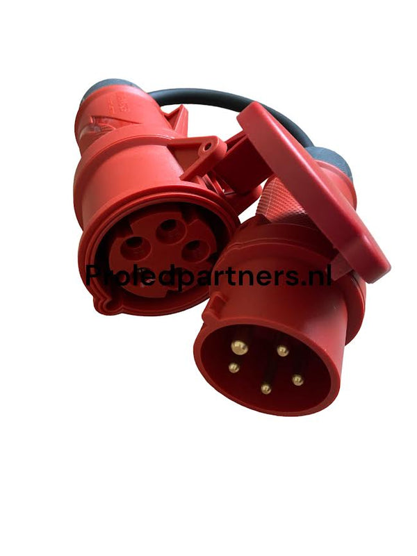 Verloopkabel 400V CEE 16A Stekker naar CEE 32A Koppeling MDRLED®