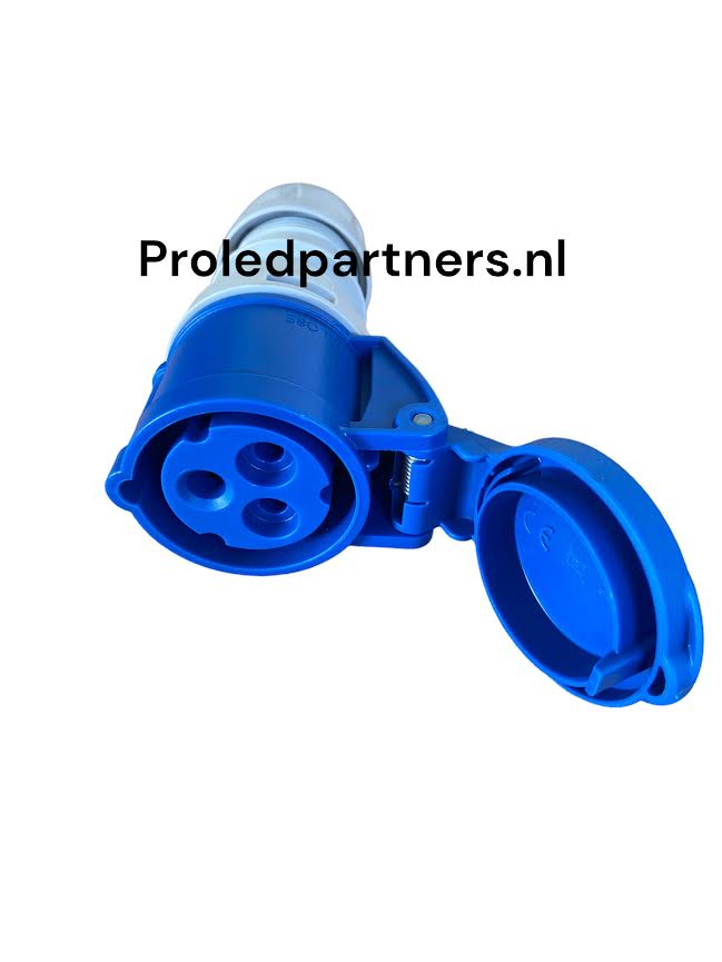 Proledpartners CEE Pro verloopstekker - camping verloop - 3x2.5mm 1 meter ..stekker naar Cee contra..