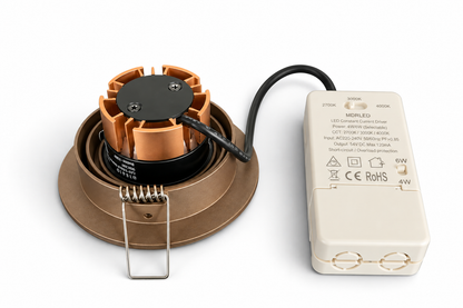 LED Inbouwspot Donkerbrons 4/6W CCT | CRI >98