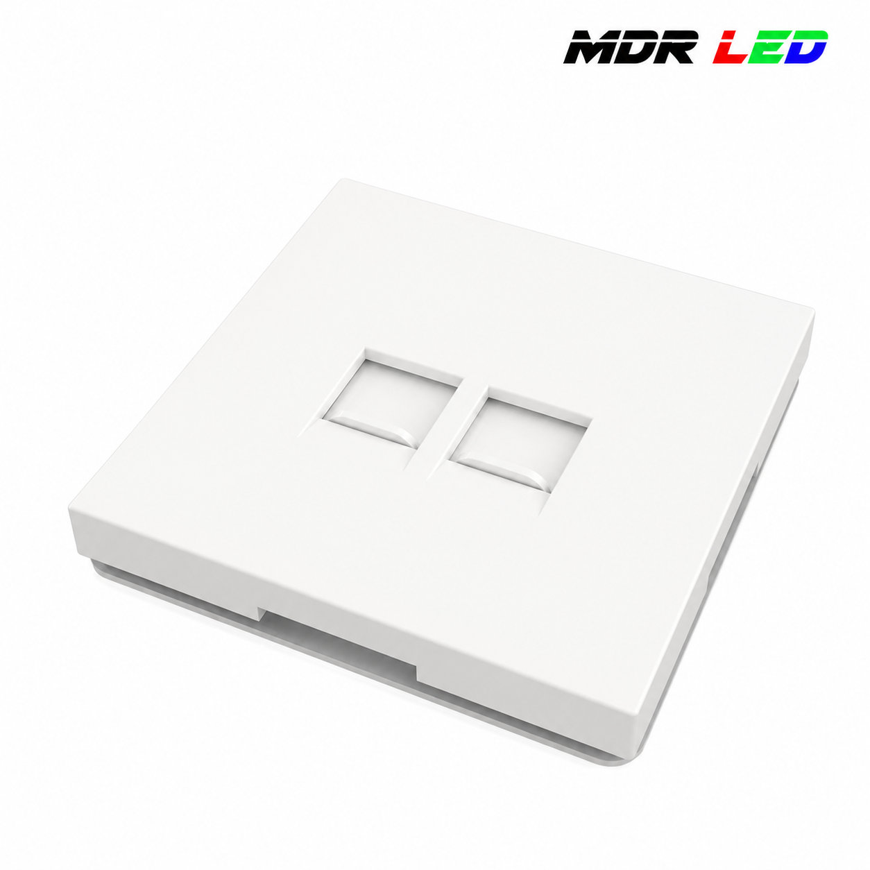 Netwerkdoos 2x RJ45 Wit/Zwart | Complete Set