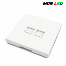 Netwerkdoos 2x RJ45 Wit/Zwart | Complete Set